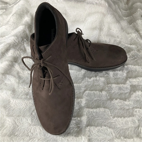 Timberland Shoes Mens Size 11 Ortholite Oxord A14F4 Brown Leather Casual Lace Up - Picture 2 of 10